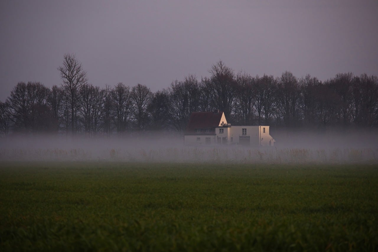 Fog, solitude, sunset — Bathroom Contractor Athens