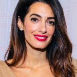 Amal Clooney red gown